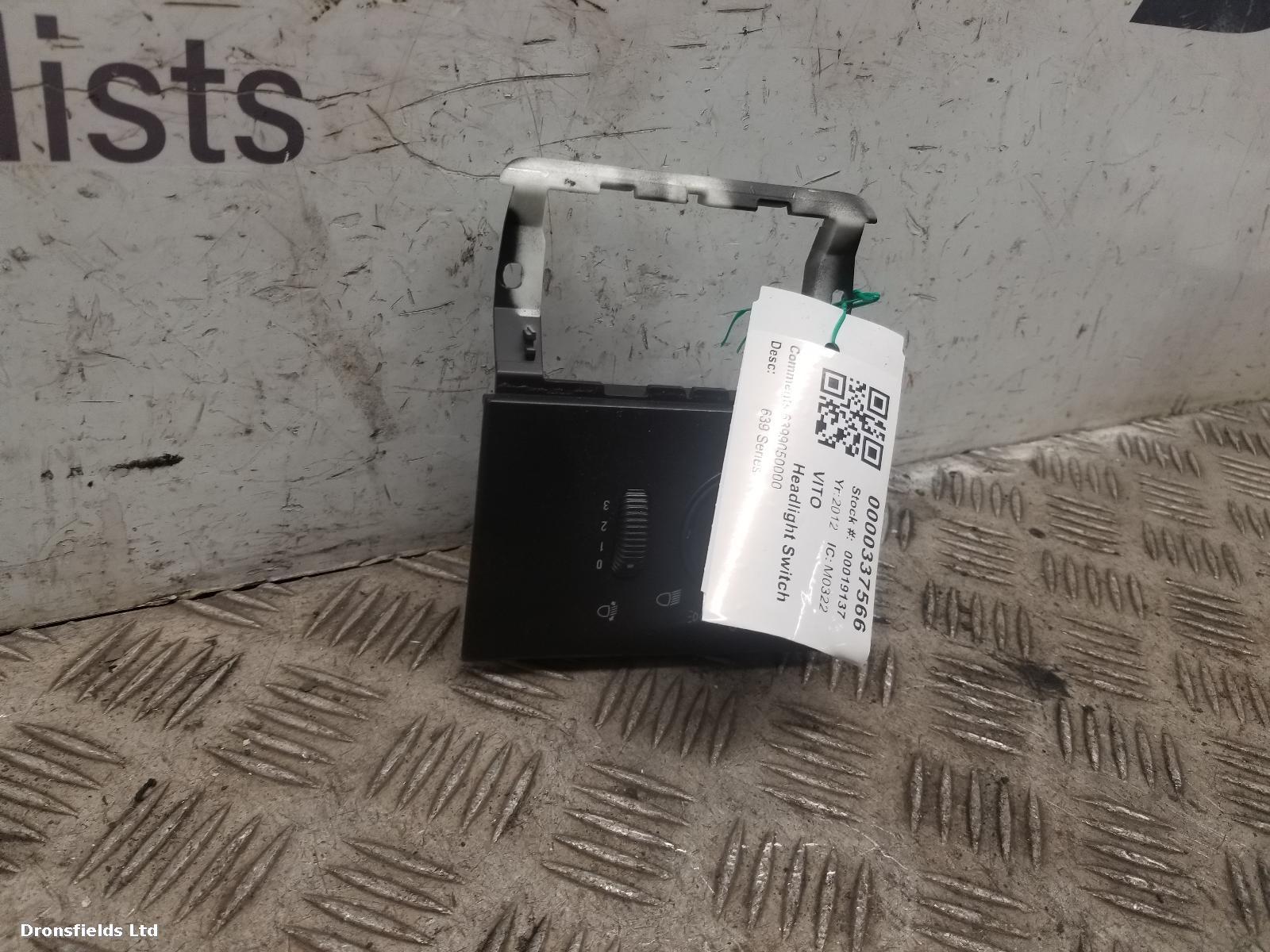 View Auto part Headlight Switch Mercedes Vito 2012