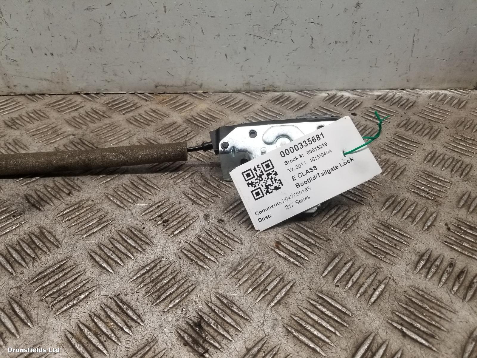 View Auto part Bootlid/Tailgate Lock Mercedes E Class 2011