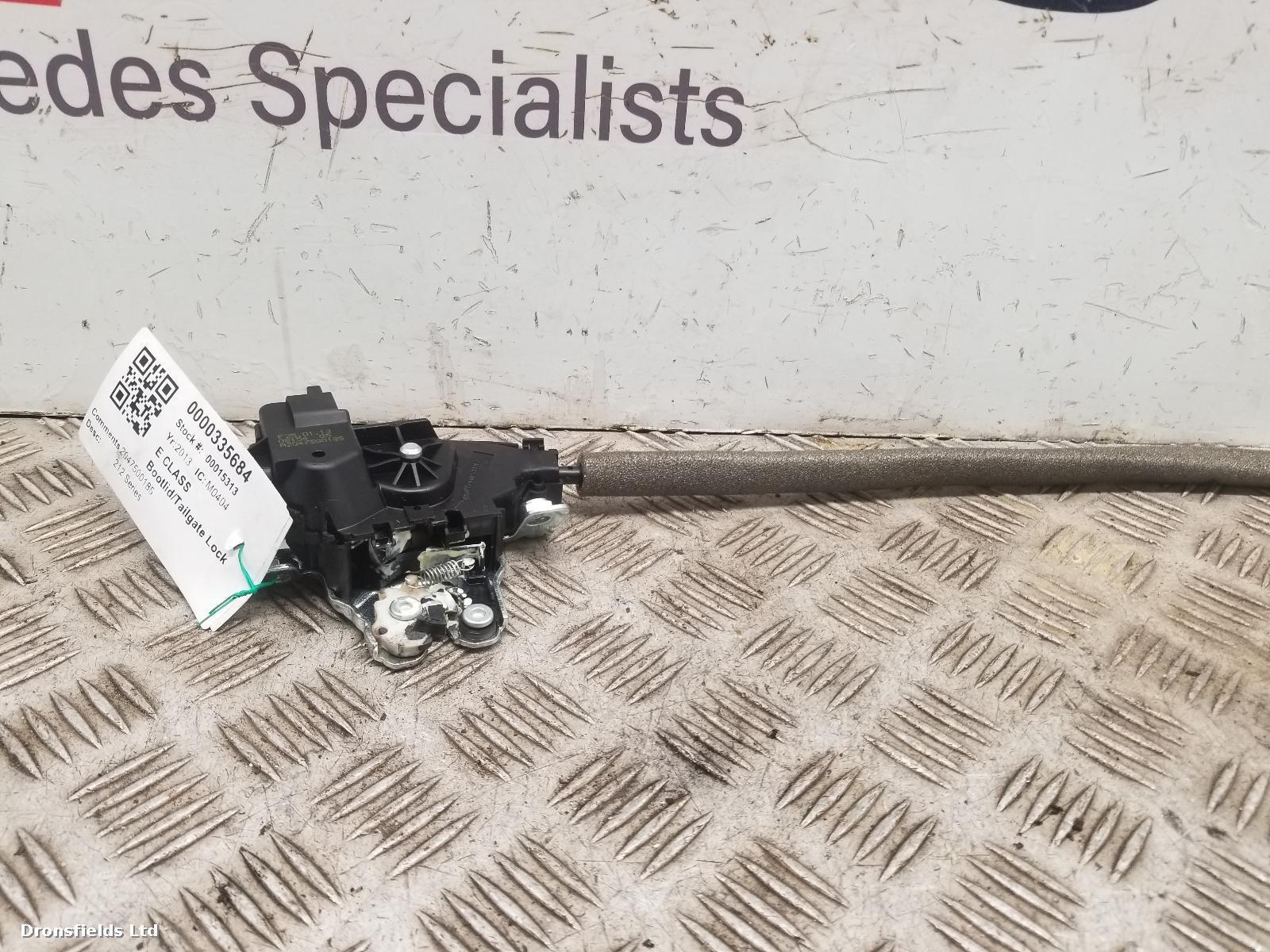 View Auto part Bootlid/Tailgate Lock Mercedes E Class 2013