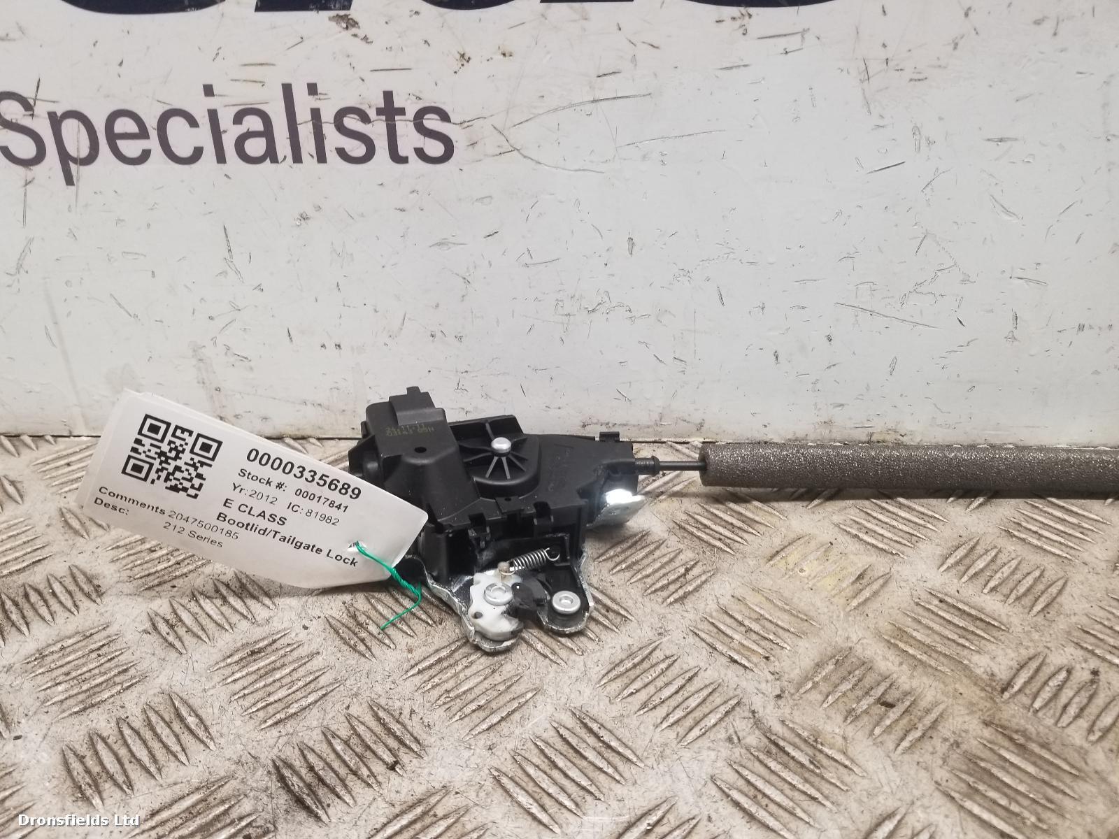 View Auto part Bootlid/Tailgate Lock Mercedes E Class 2012