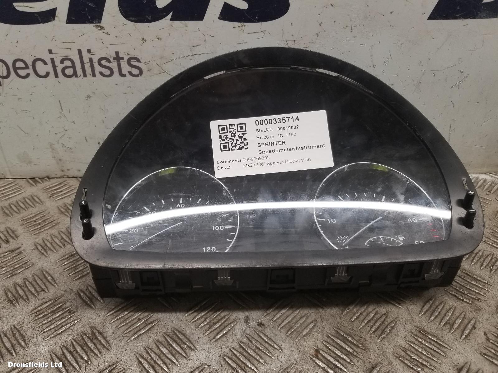View Auto part Speedometer Mercedes Sprinter 2015