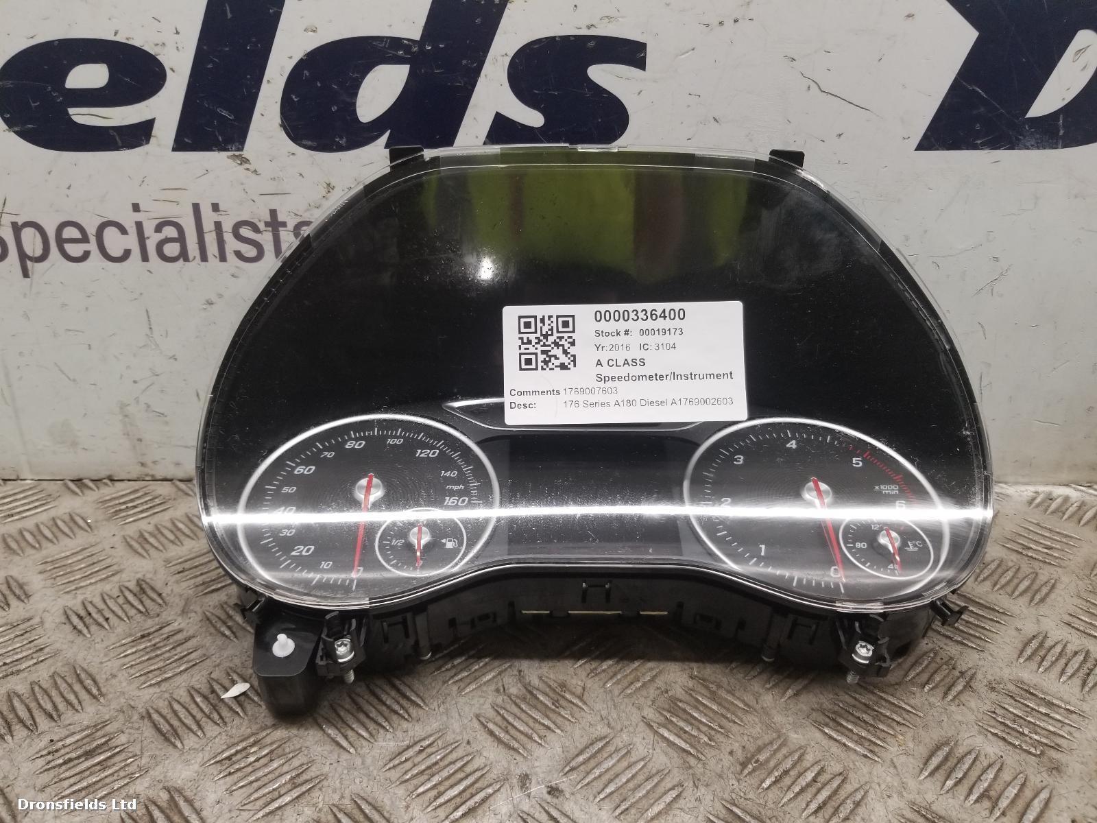 View Auto part Speedometer Mercedes A Class 2016