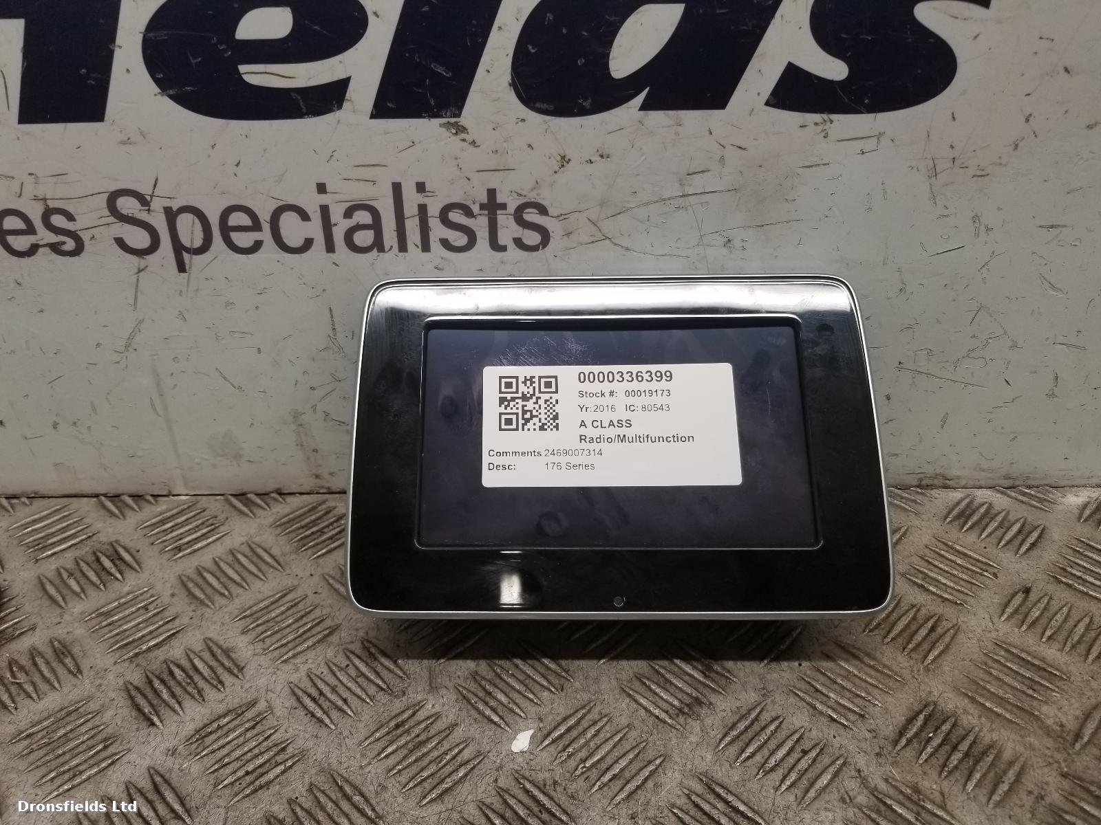 View Auto part Radio Display Mercedes A Class 2016