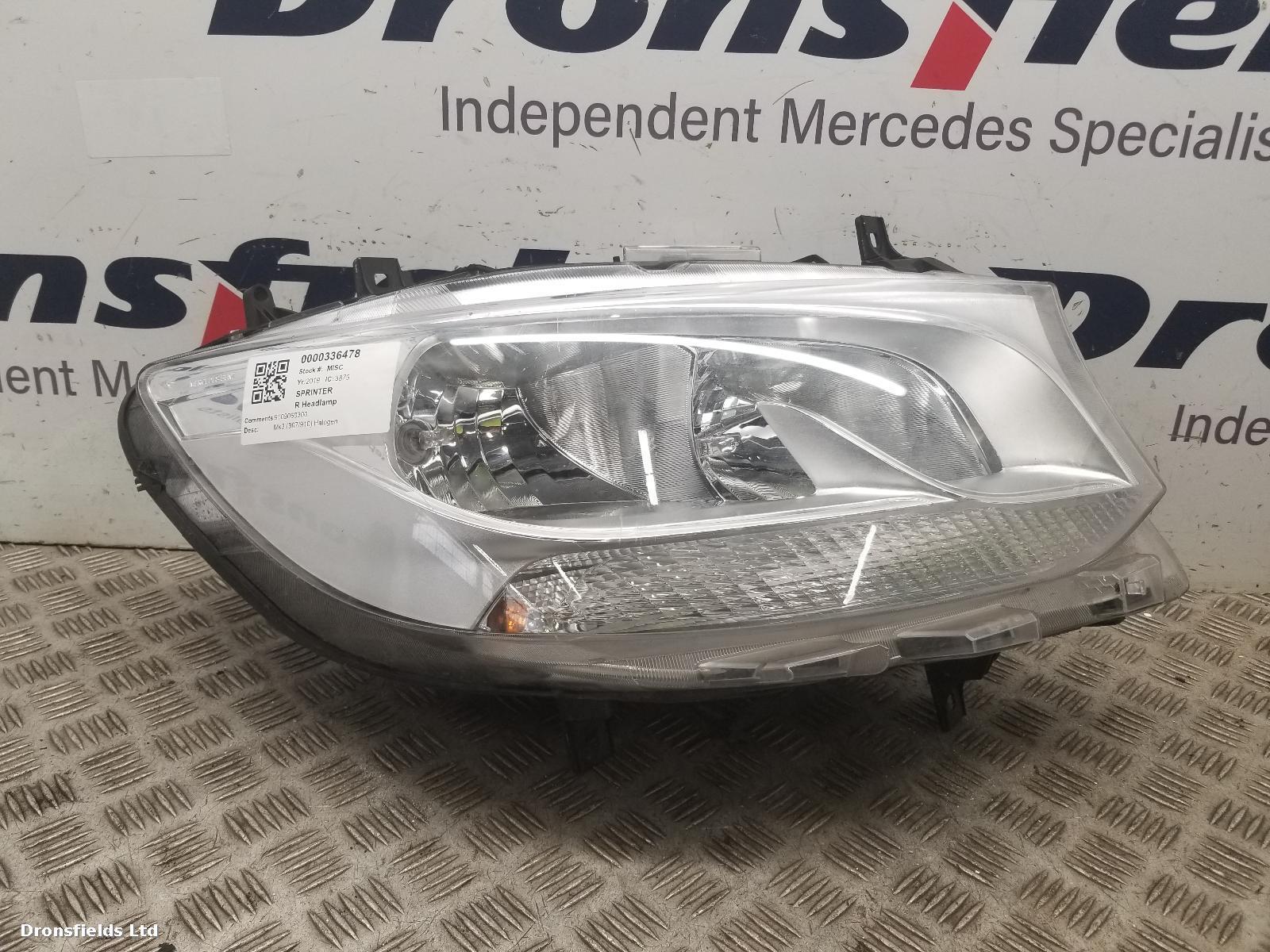 View Auto part R Headlamp Mercedes Sprinter 2019