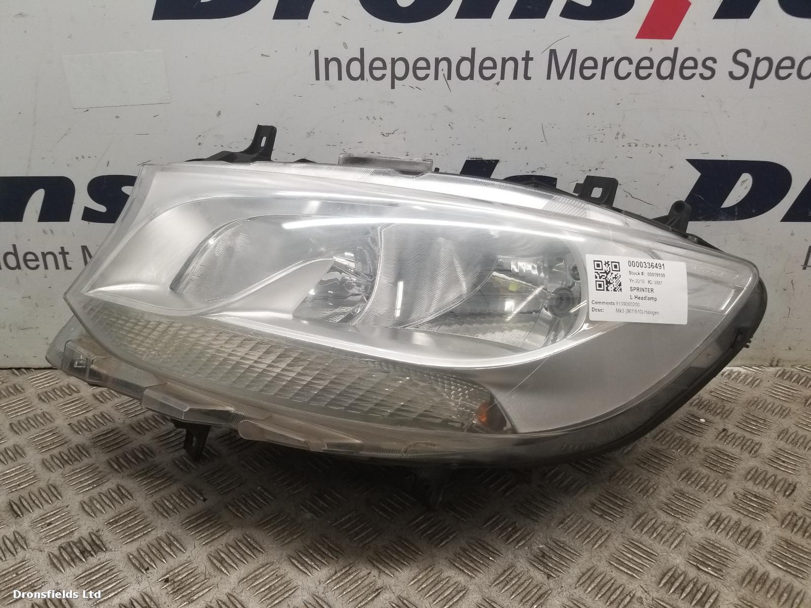 View Auto part L Headlamp Mercedes Sprinter 2019