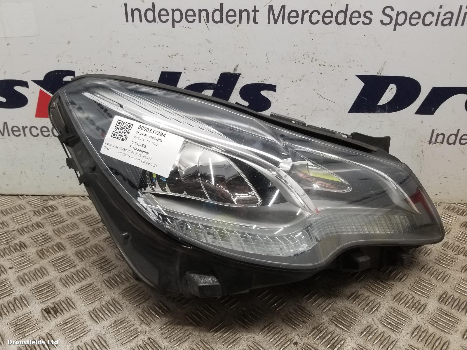 View Auto part R Headlamp Mercedes E Class 2014