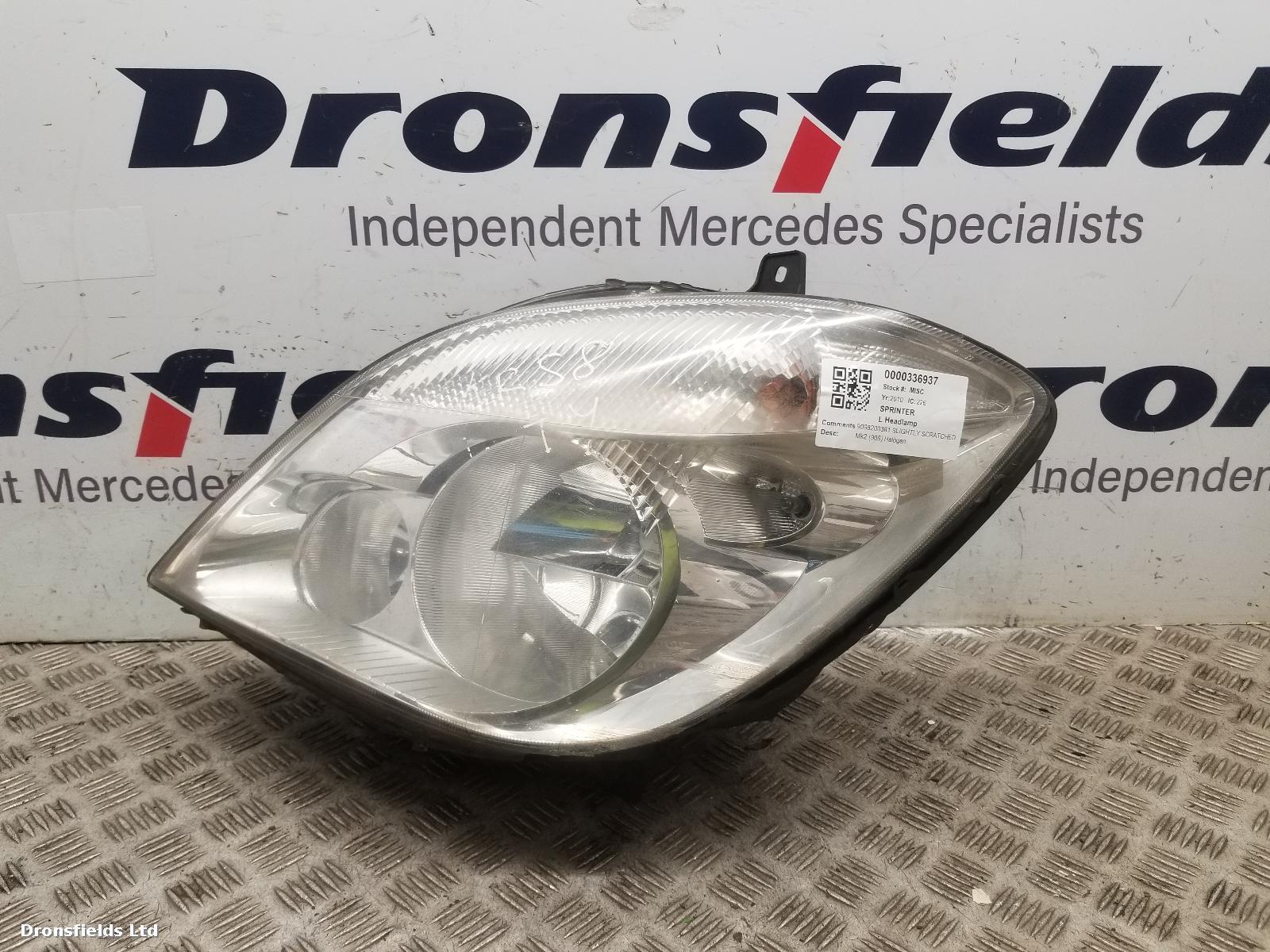 View Auto part L Headlamp Mercedes Sprinter 2010