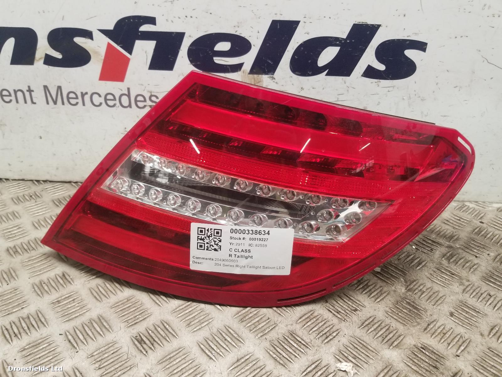 View Auto part R Taillight Mercedes C Class 2011