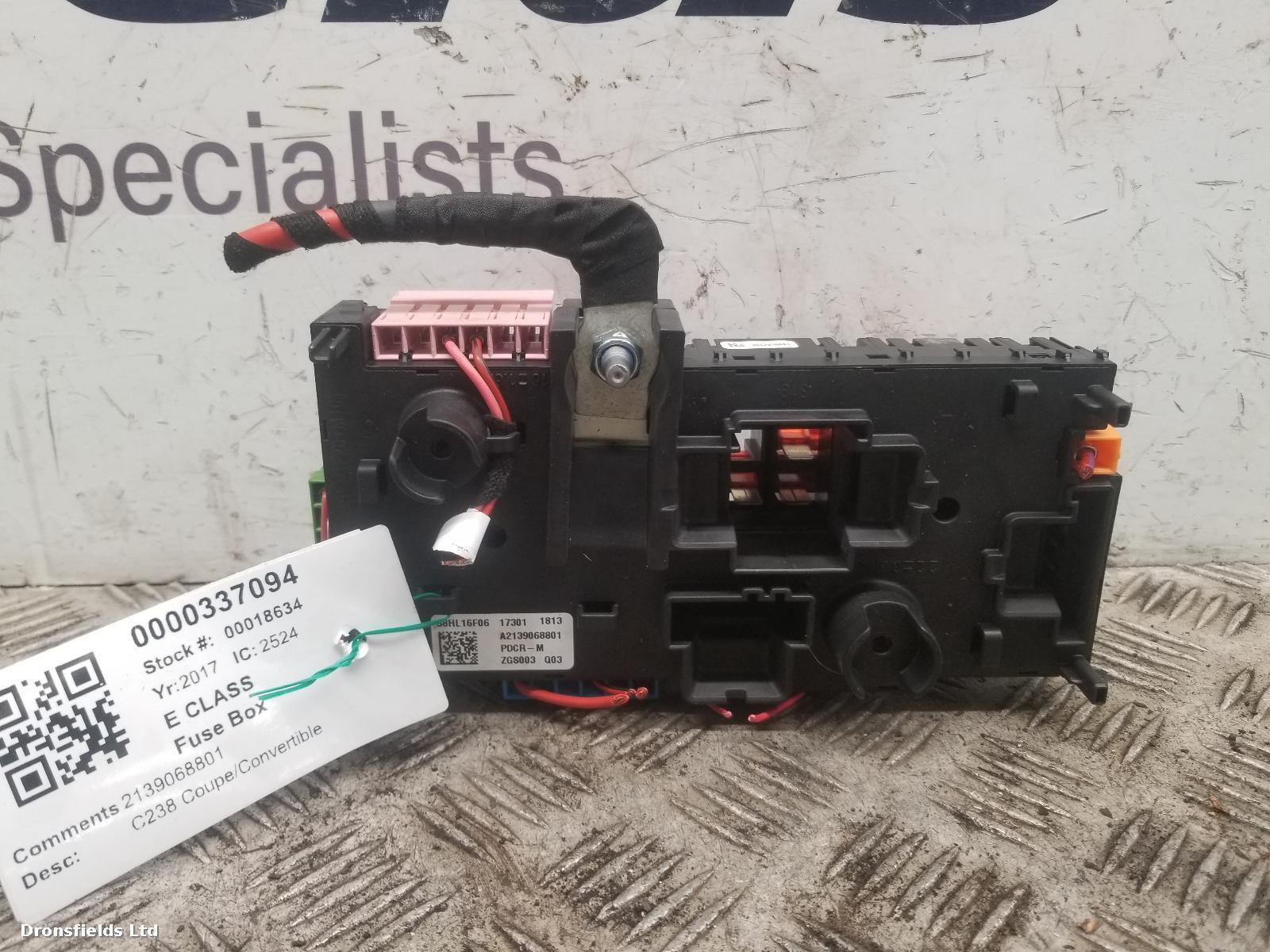 View Auto part Fuse Box Mercedes E Class 2017