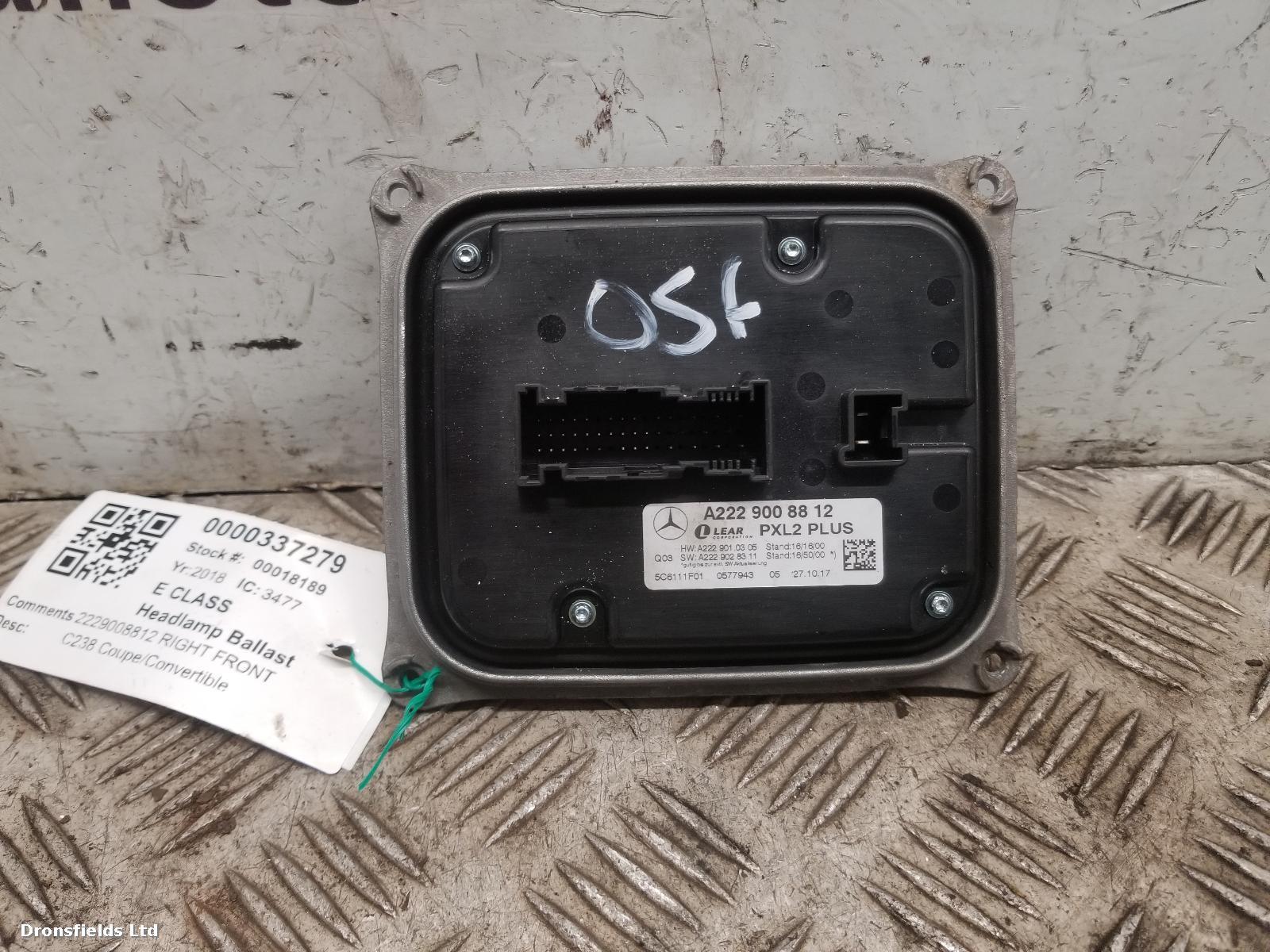 View Auto part Headlamp Ballast Mercedes E Class 2018