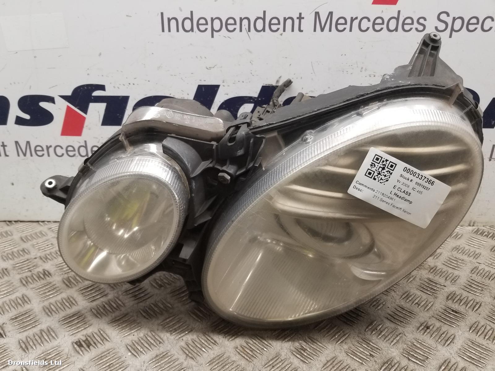 View Auto part L Headlamp Mercedes E Class 2008