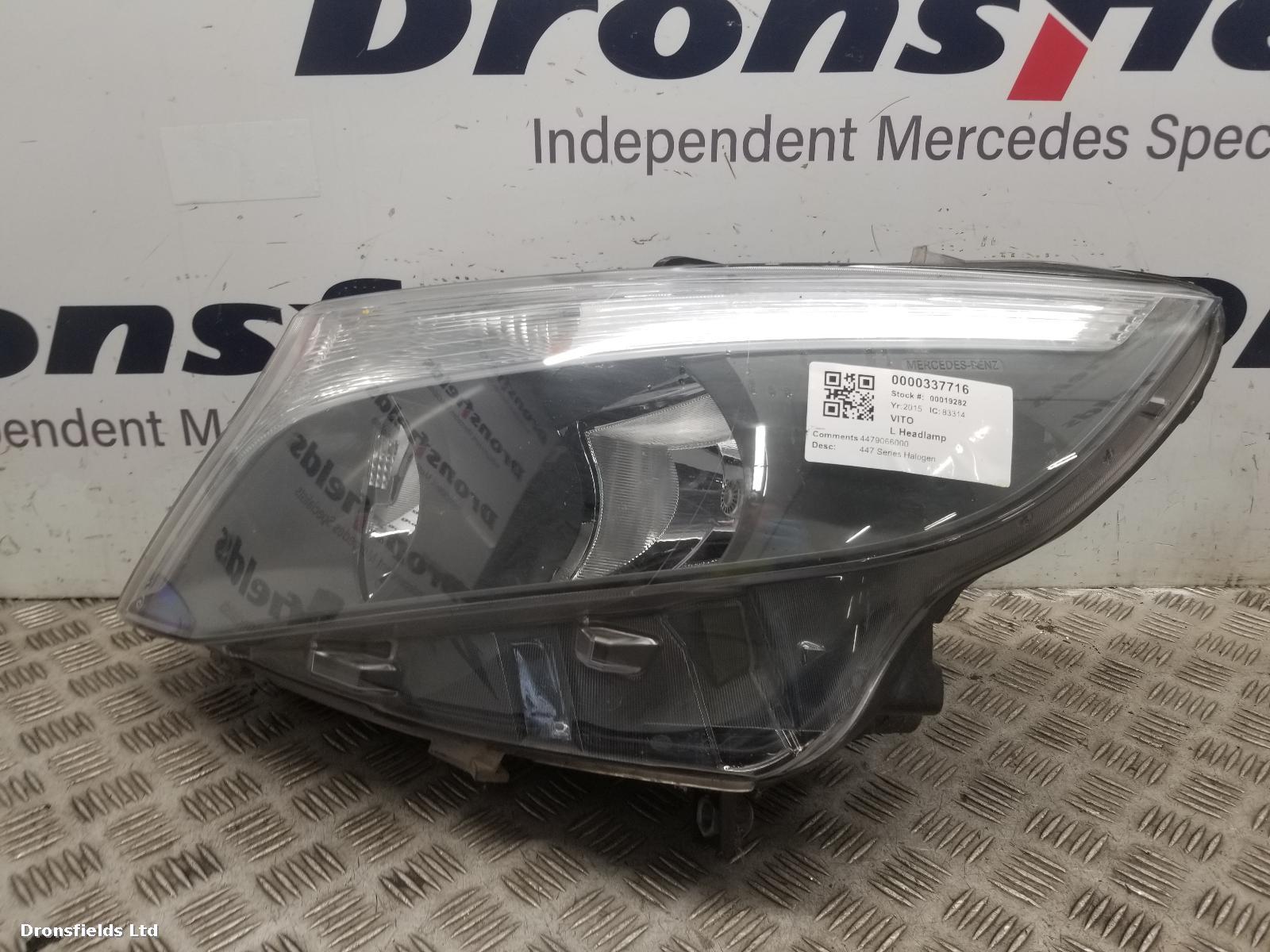 View Auto part L Headlamp Mercedes Vito 2015