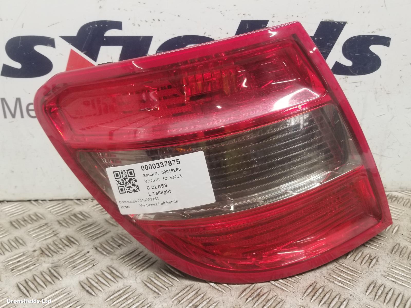 View Auto part L Taillight Mercedes C Class 2010