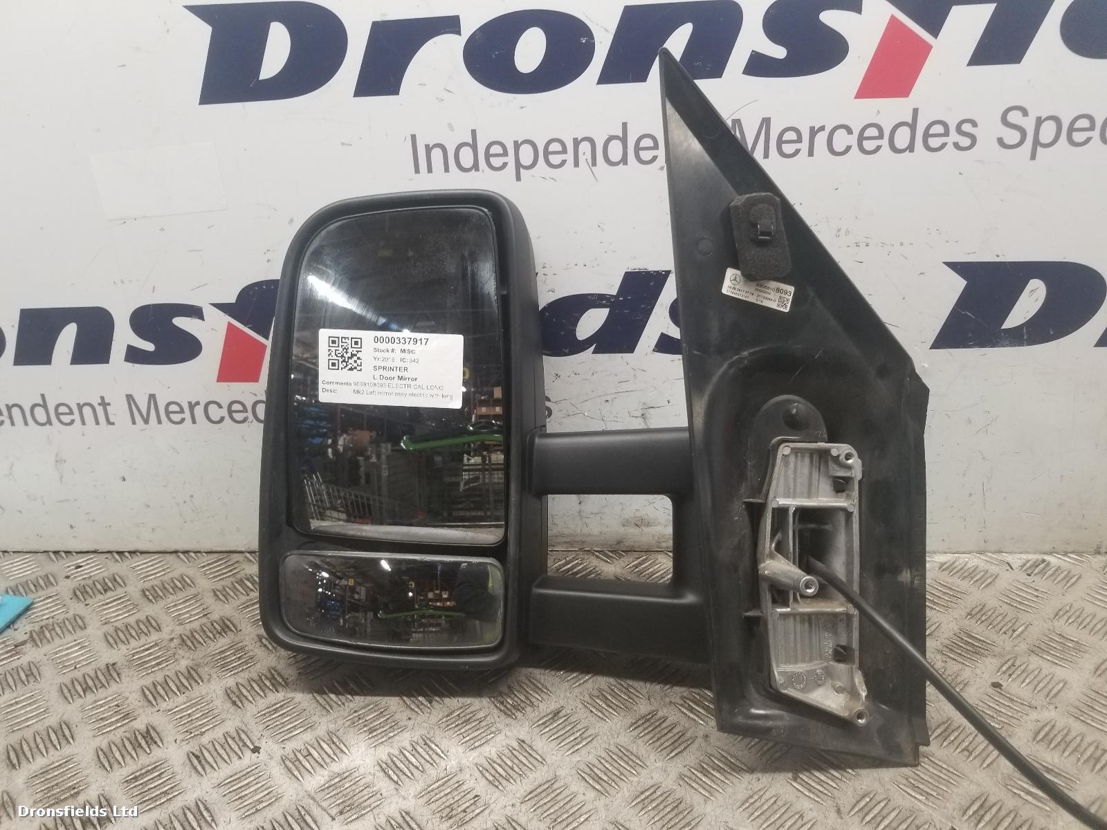 View Auto part L Door Mirror Mercedes Sprinter 2016