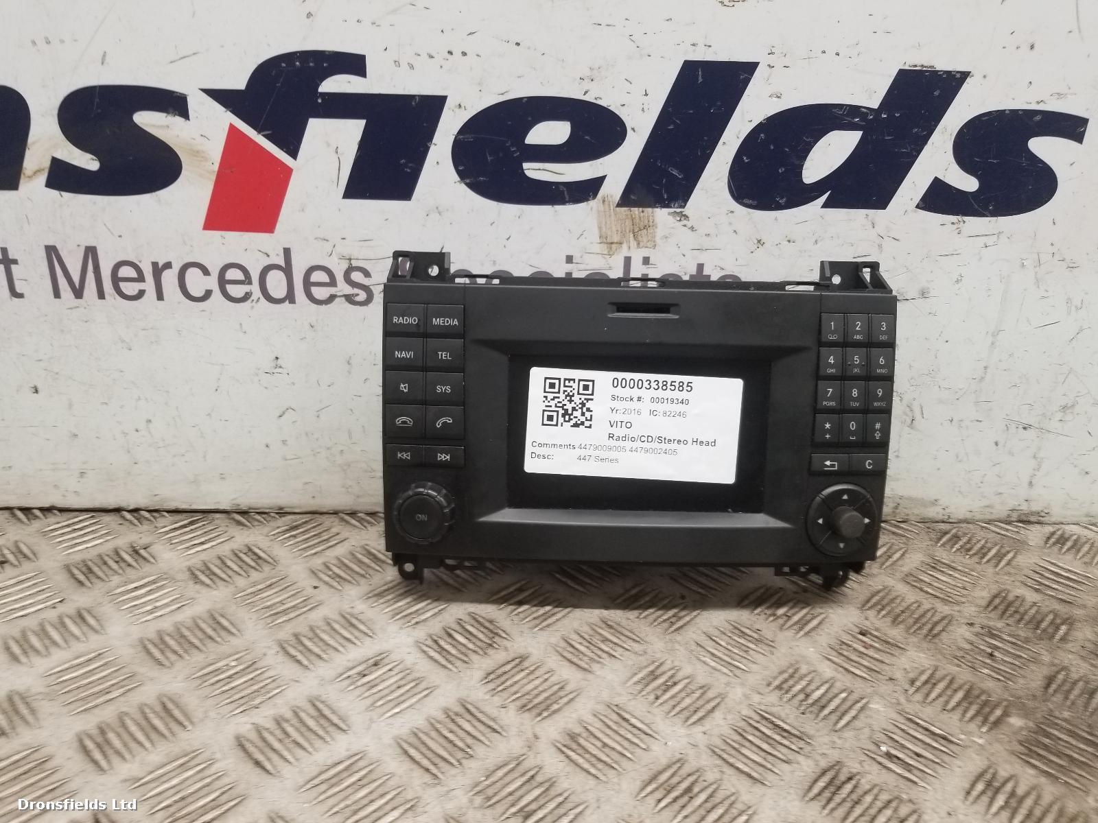 View Auto part A/V Equipment Mercedes Vito 2016