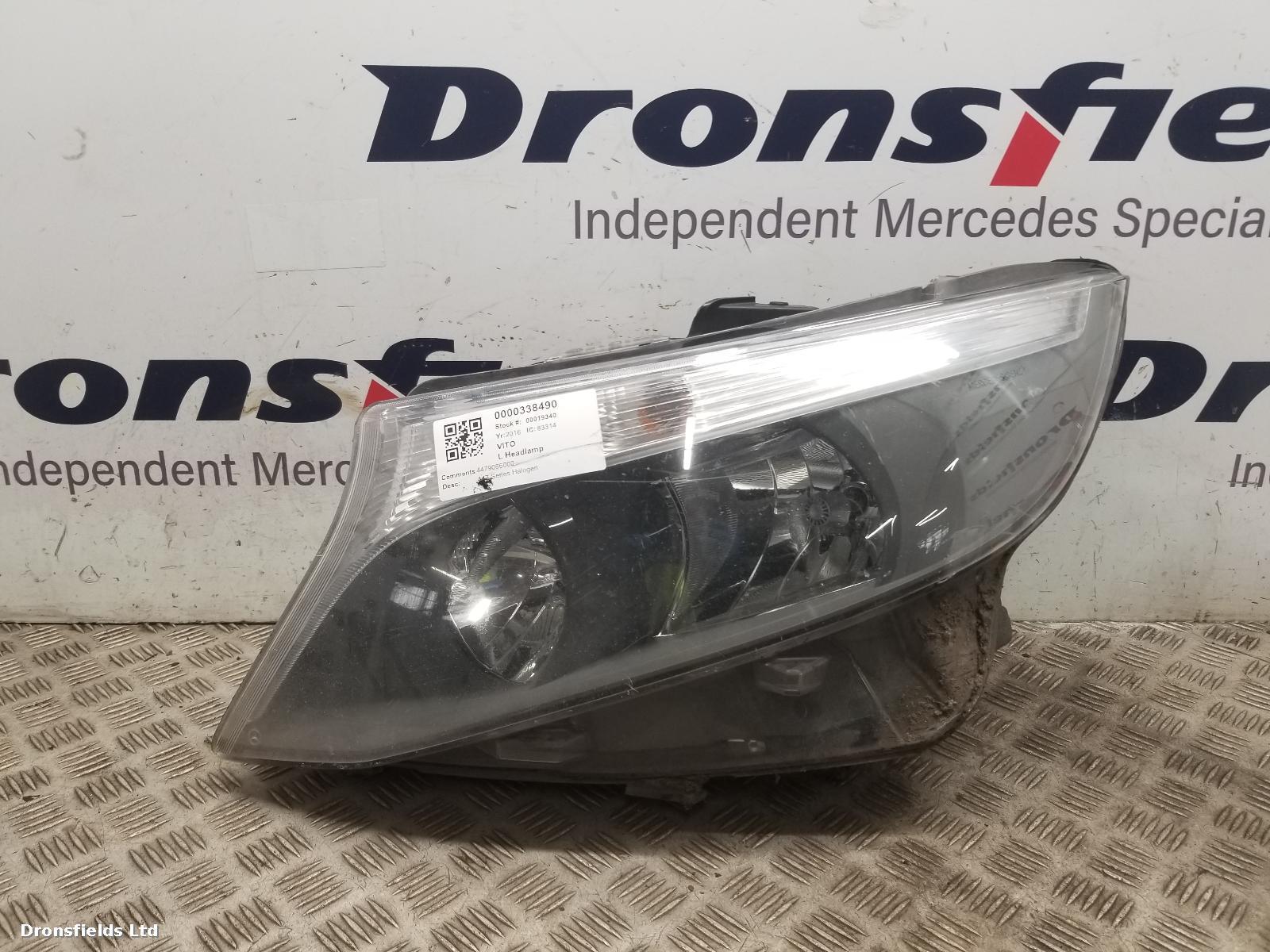 View Auto part L Headlamp Mercedes Vito 2016