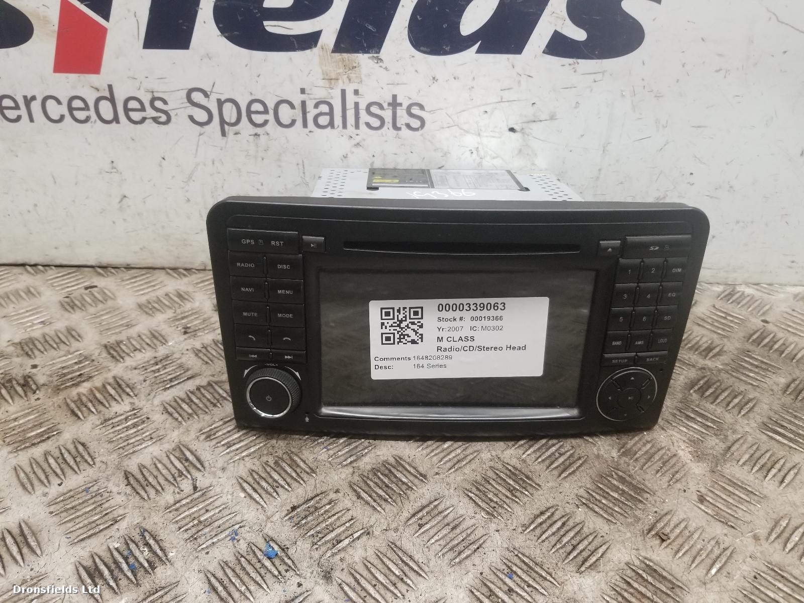 View Auto part A/V Equipment Mercedes M Class 2007
