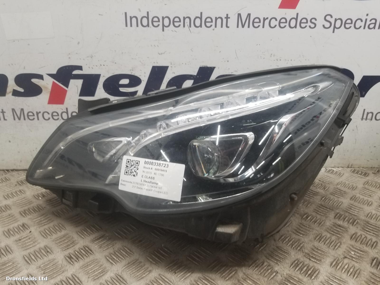 View Auto part L Headlamp Mercedes E Class 2015
