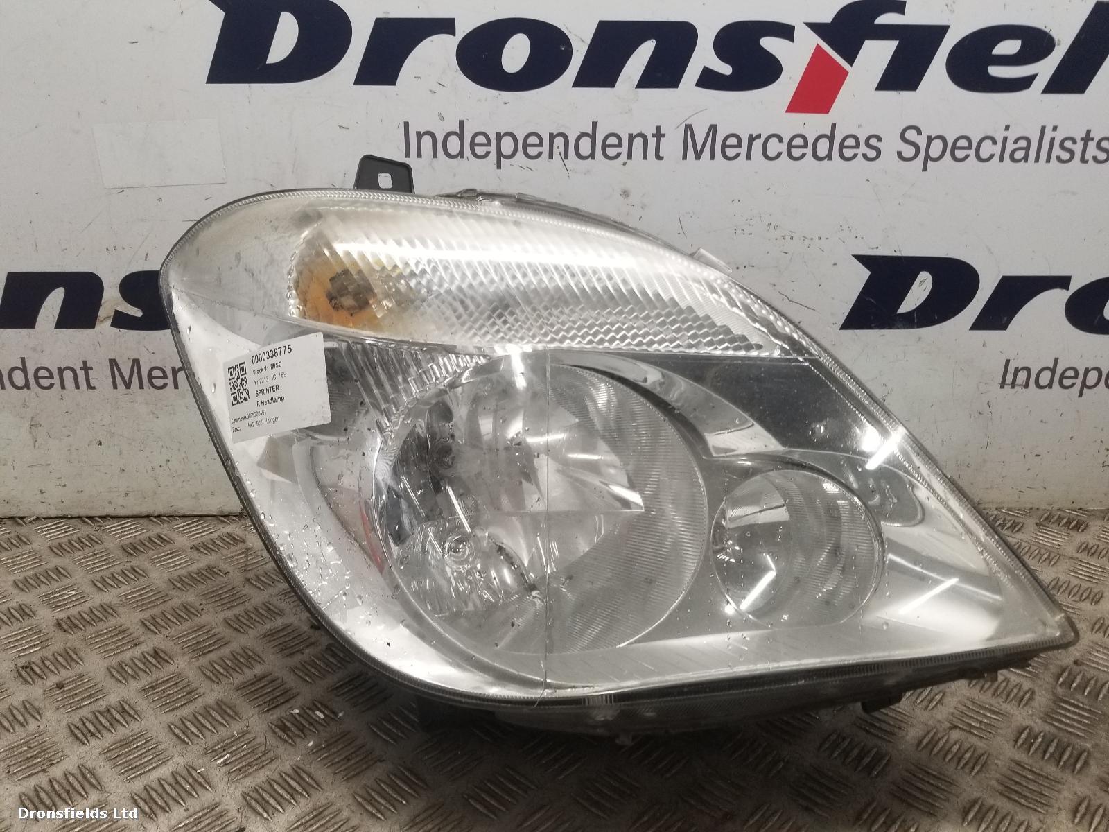 View Auto part R Headlamp Mercedes Sprinter 2013