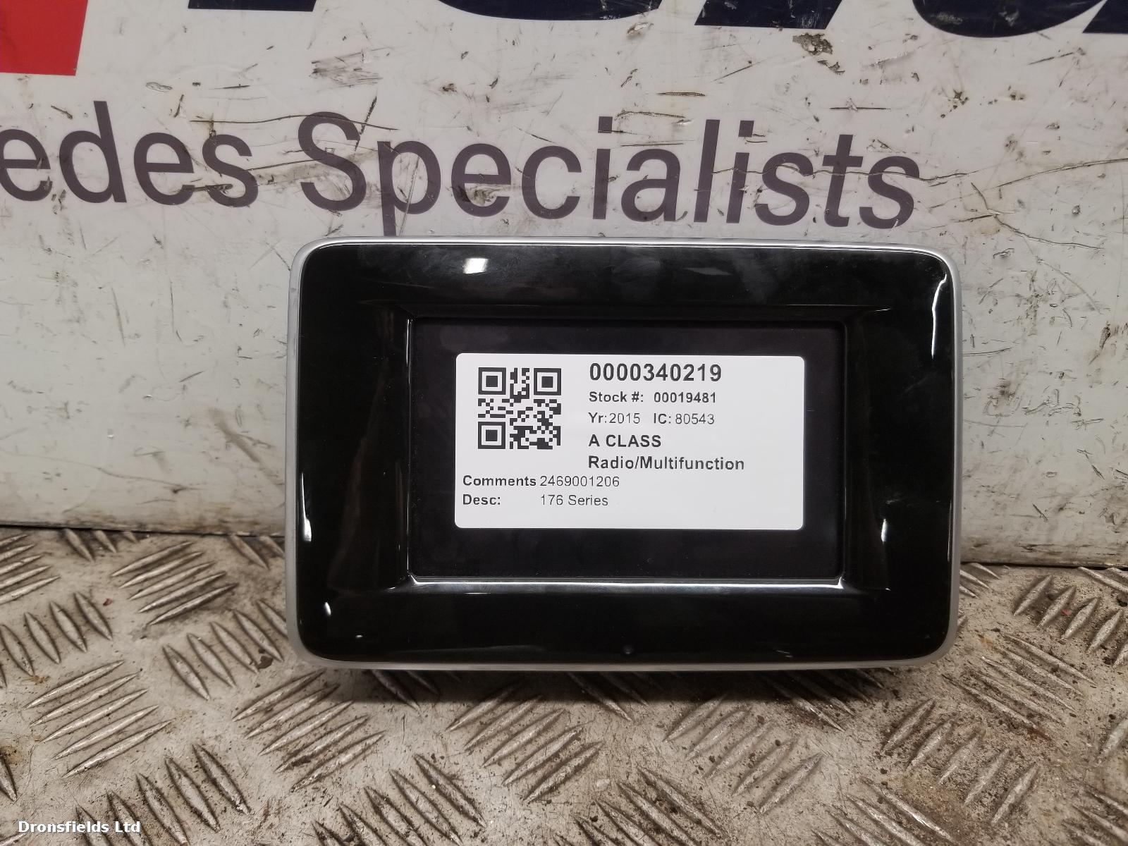 View Auto part Radio Display Mercedes A Class 2015