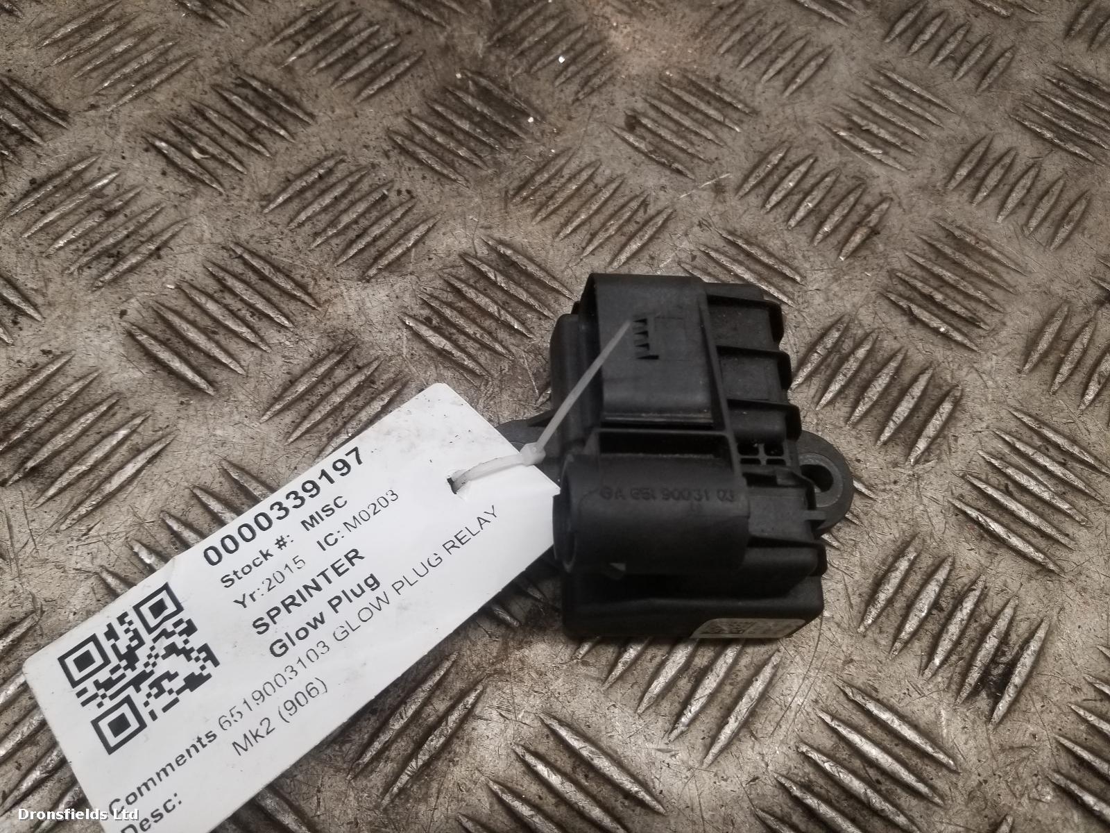 View Auto part Glow Plug Mercedes Sprinter 2015