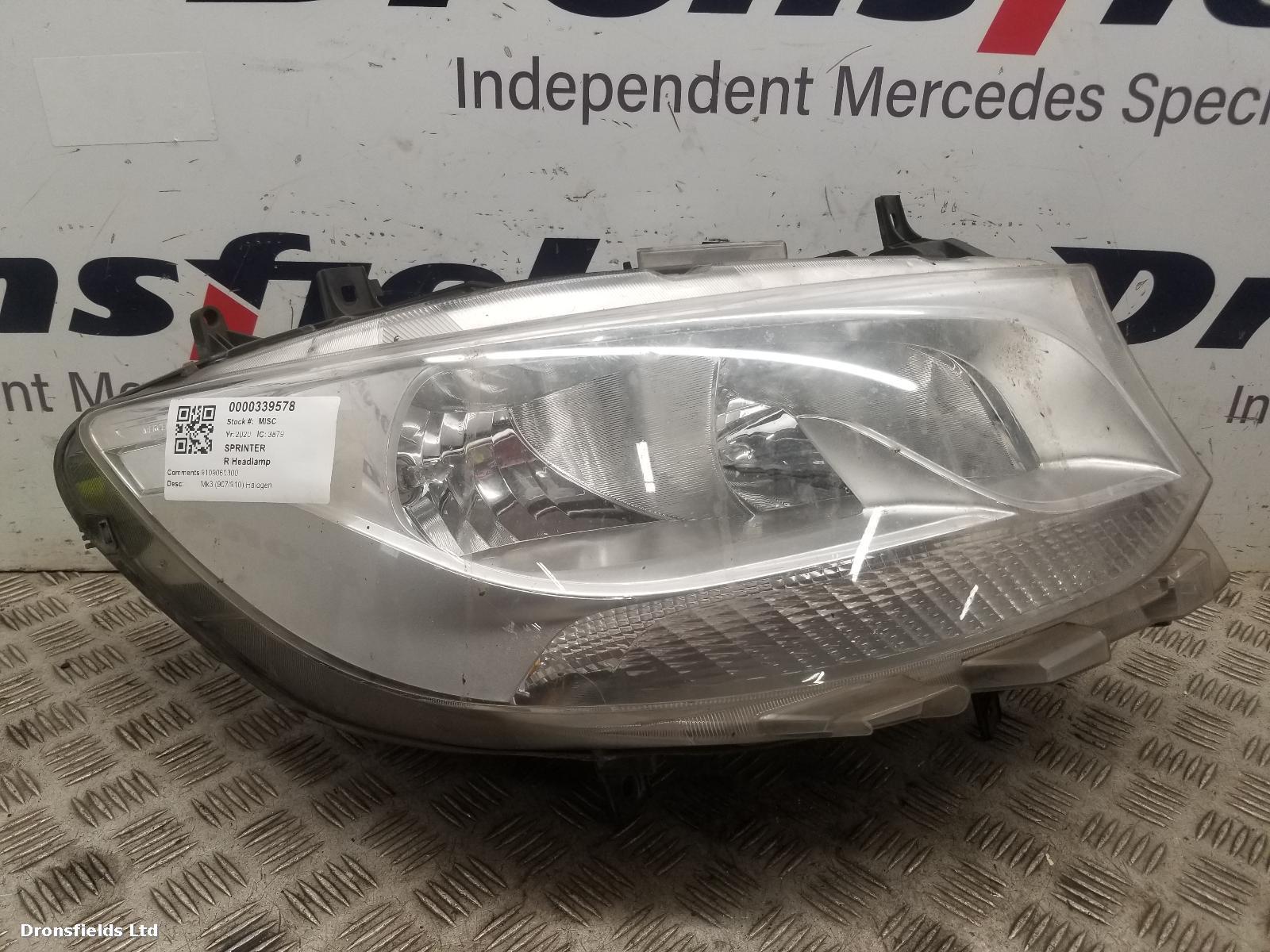 View Auto part R Headlamp Mercedes Sprinter 2020