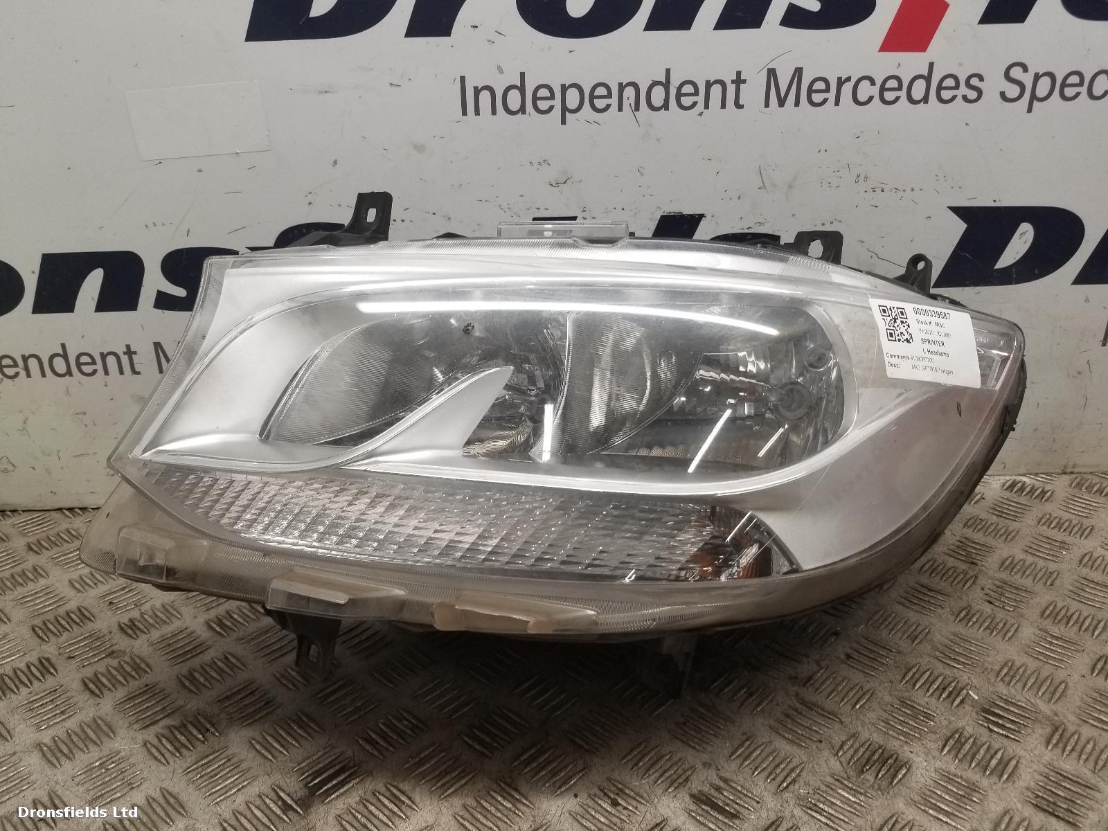 View Auto part L Headlamp Mercedes Sprinter 2020