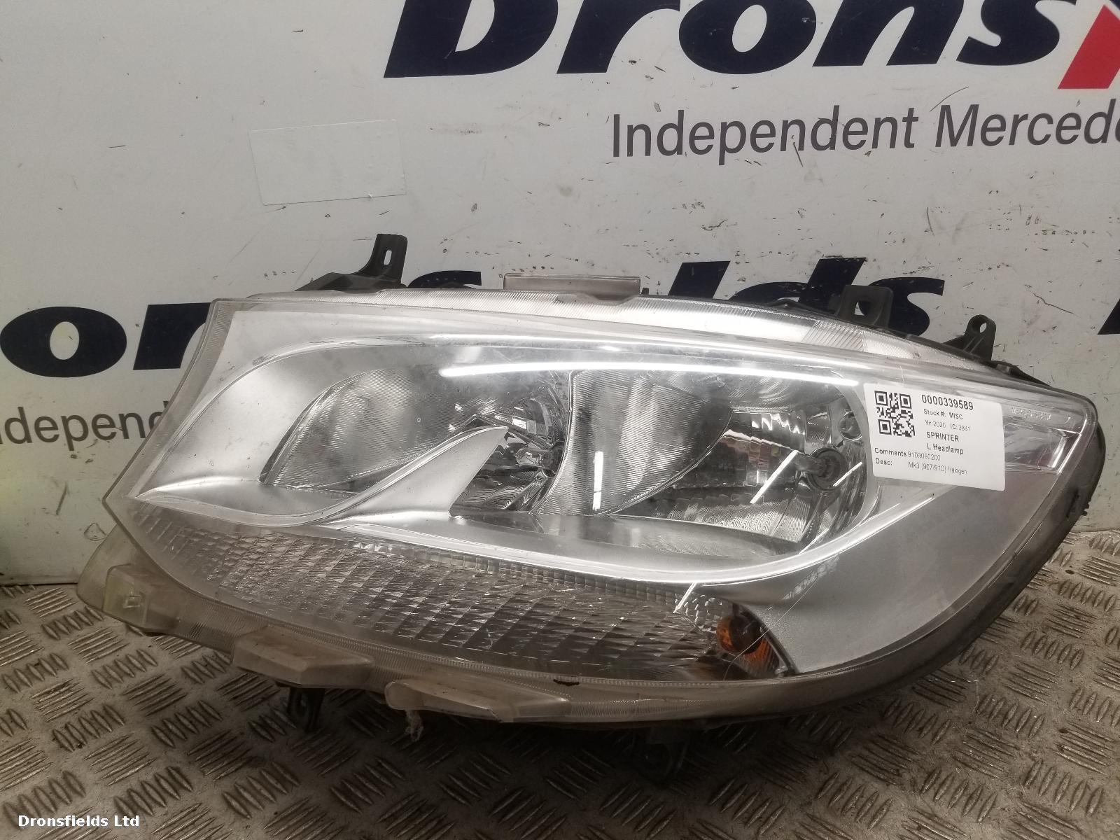 View Auto part L Headlamp Mercedes Sprinter 2020