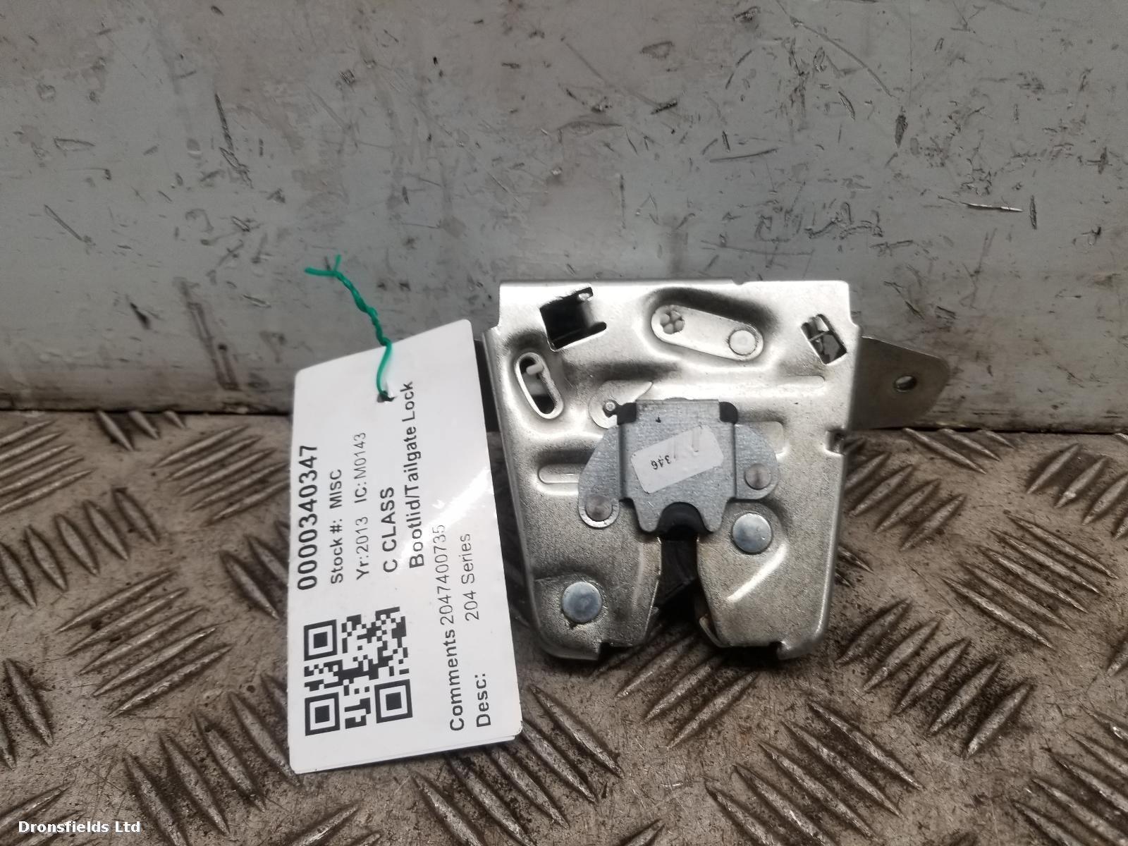 View Auto part Bootlid/Tailgate Lock Mercedes C Class 2013