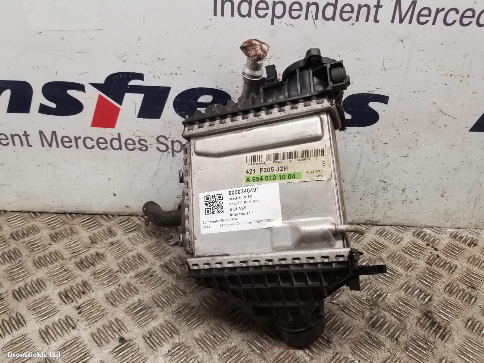 View Auto part Intercooler Mercedes E Class 2017