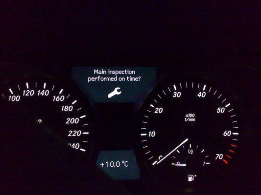 How to reset a Mercedes E Class Service Indicator